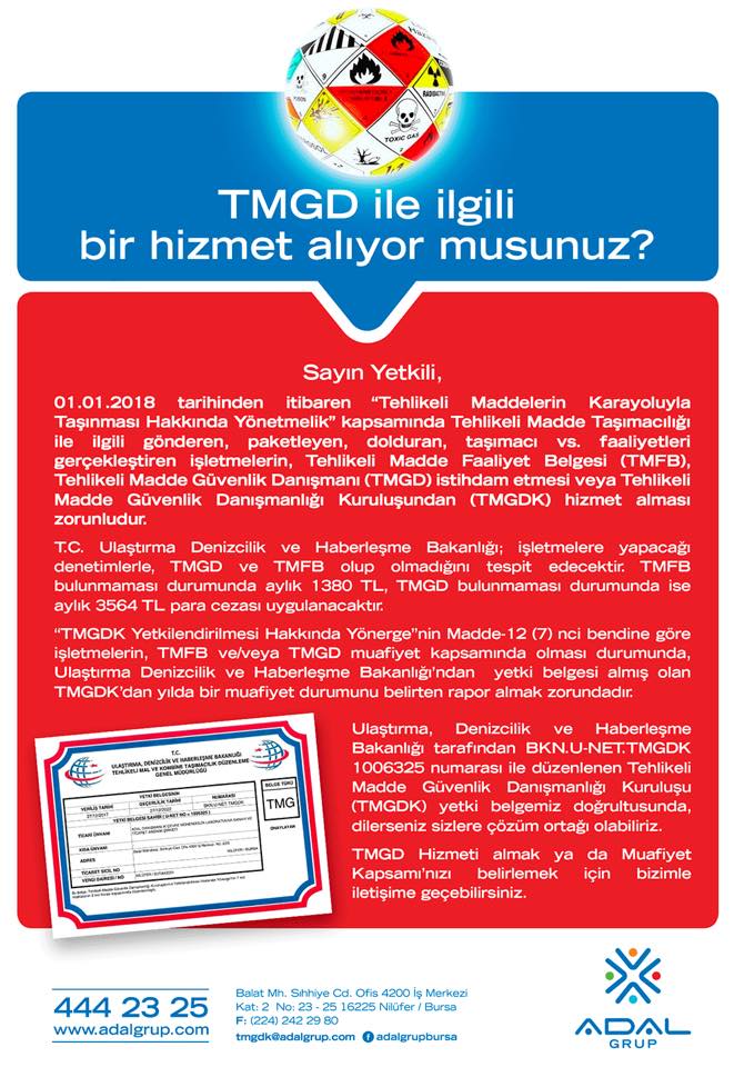 Adal Grup, TMGDK Yetki Belge’sini aldı... [Görsel]